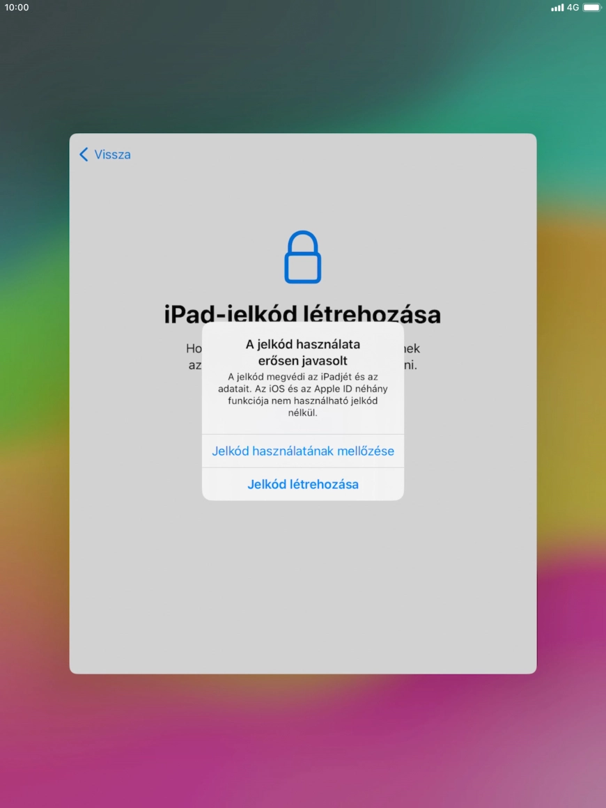 Ha kikapcsolod a funkciót, válaszd a Jelkód használatának mellőzése lehetőséget. Ha kikapcsolod a funkciót, válaszd a Jelkód használatának mellőzése lehetőséget.