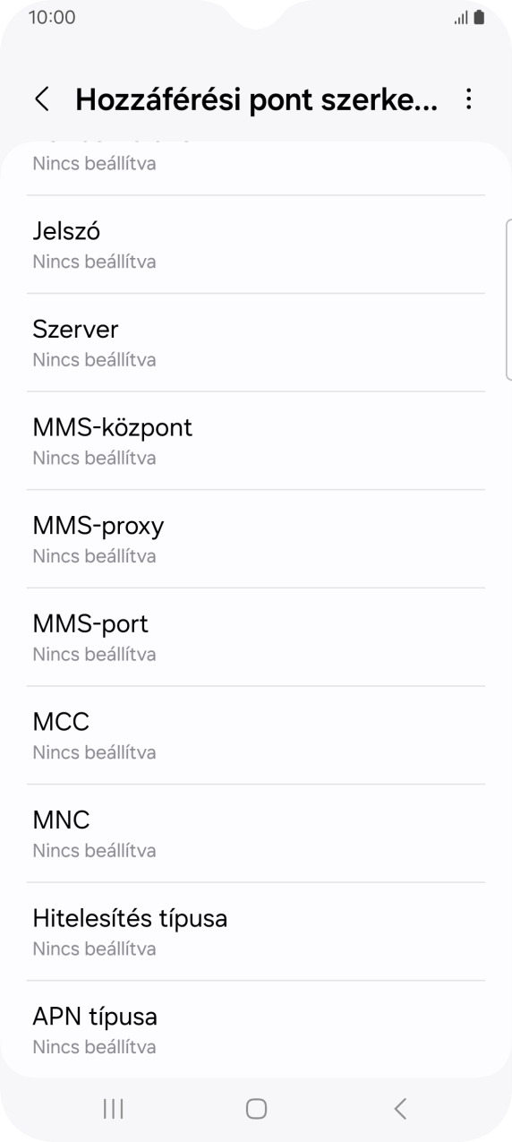 Válaszd az MMS-port lehetőséget.