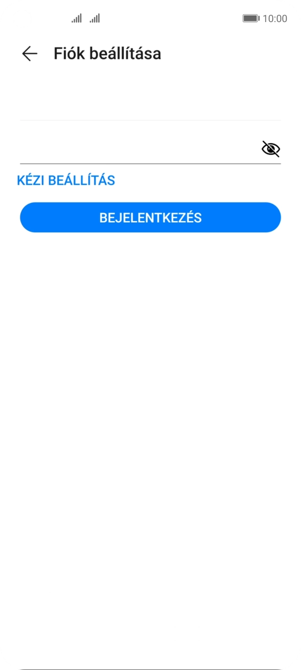 Válaszd a BEJELENTKEZÉS lehetőséget.