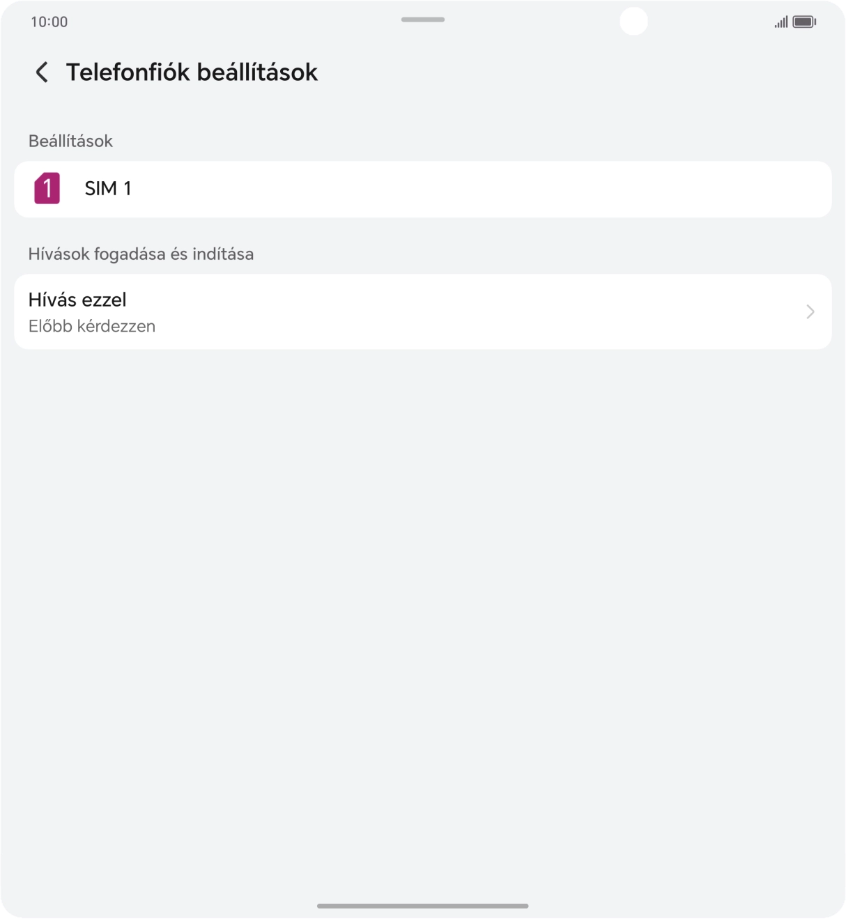 Válaszd a SIM-kártya nevét.