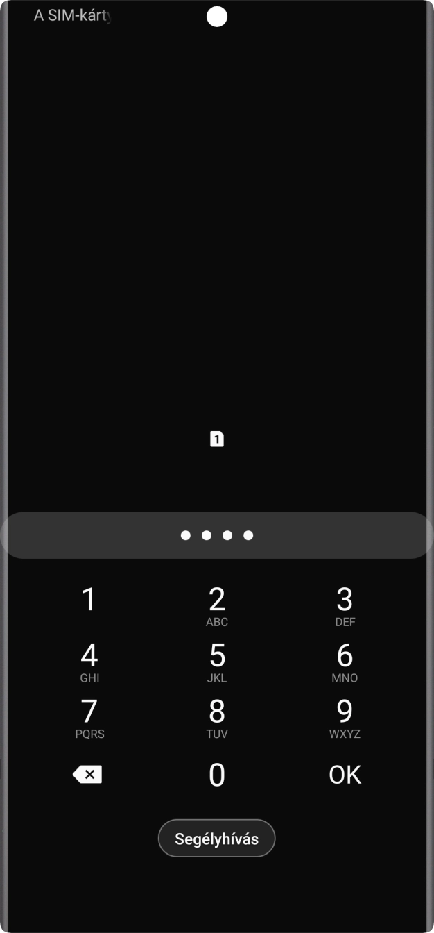 Amennyiben a telefon kéri, írd be a PIN-kódodat, és válaszd az OK lehetőséget.