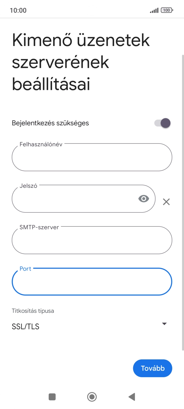 Válaszd a Tovább lehetőséget.
