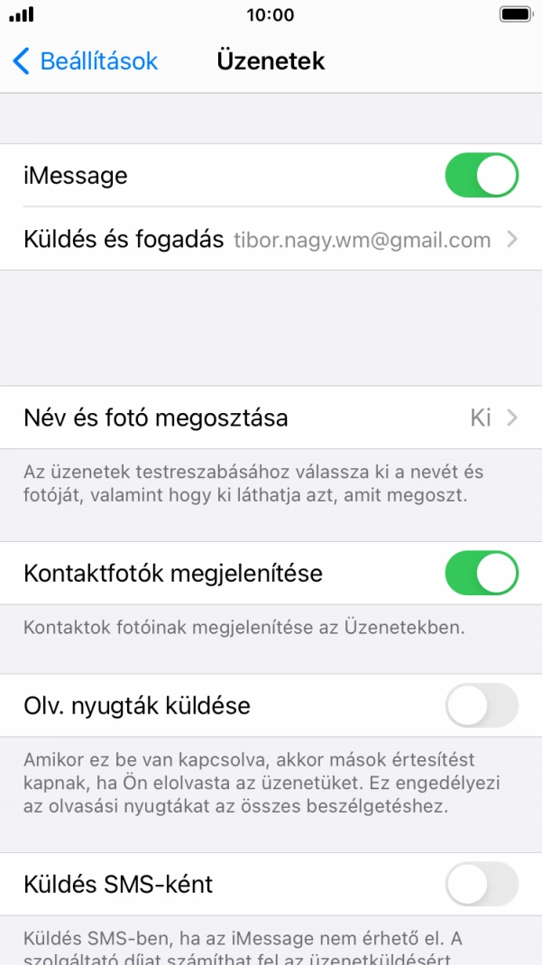 Kattints a „Küldés SMS-ként” melletti csúszkára a funkció be- vagy kikapcsolásához. Kattints a „Küldés SMS-ként” melletti csúszkára a funkció be- vagy kikapcsolásához.