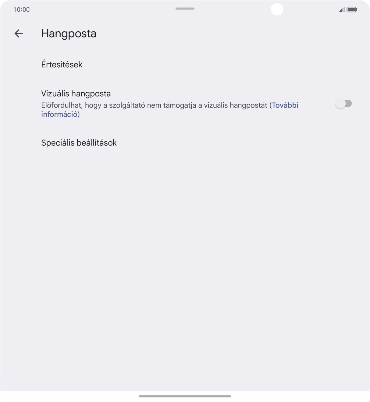 Válaszd a Speciális beállítások lehetőséget.