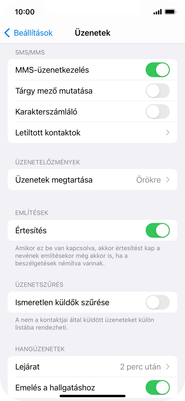Húzd az ujjad felfelé a kijelző aljáról, hogy visszatérj a kezdőképernyőhöz.