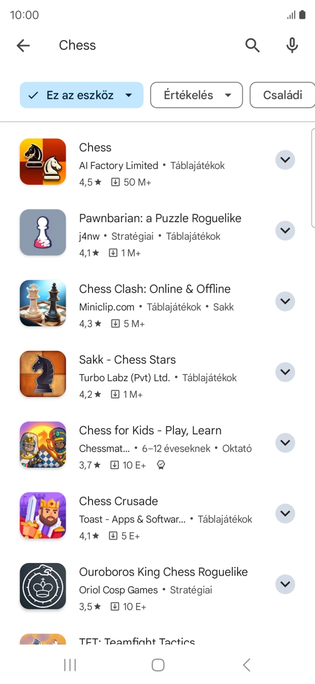 Kattints a kívánt alkalmazásra.