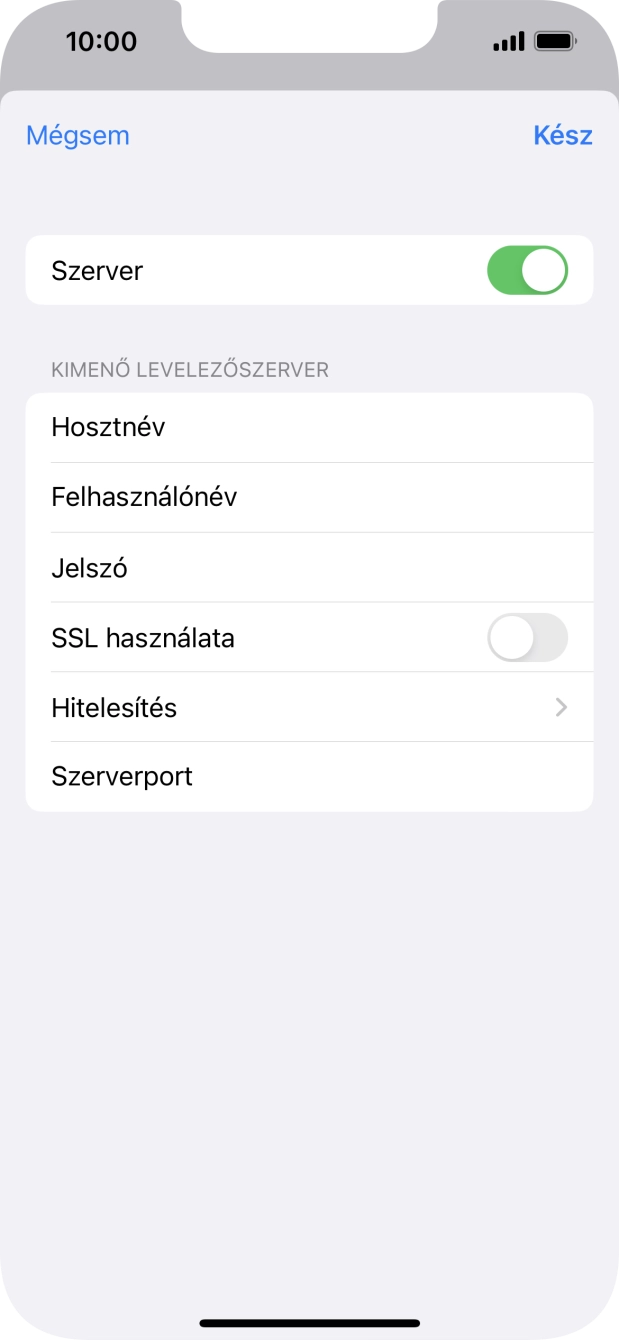 Válaszd a Hitelesítés lehetőséget.