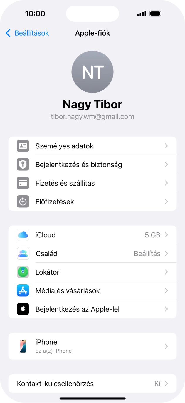 Húzd az ujjad felfelé a kijelző aljáról, hogy visszatérj a kezdőképernyőhöz.