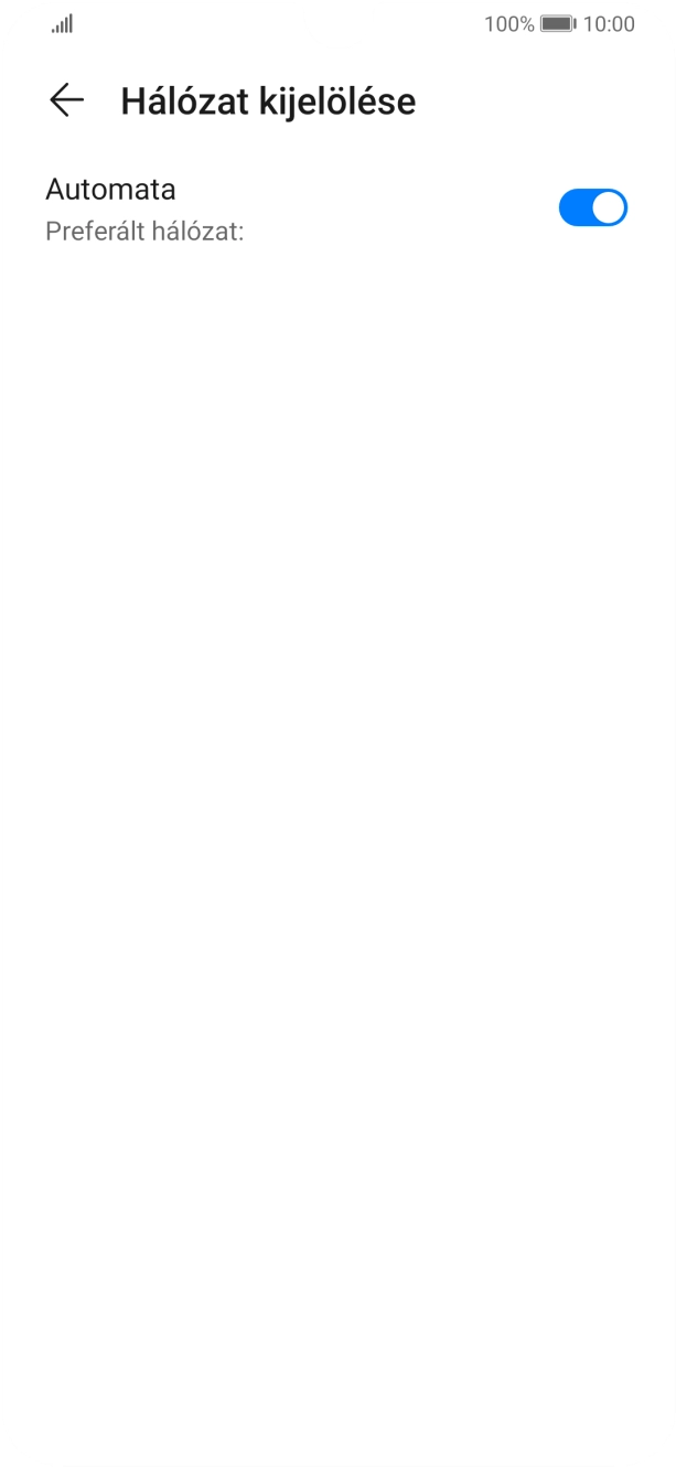 Kattints az „Automata” melletti csúszkára a funkció kikapcsolásához.