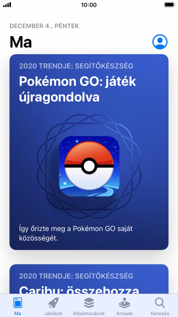 Válaszd a Keresés lehetőséget.