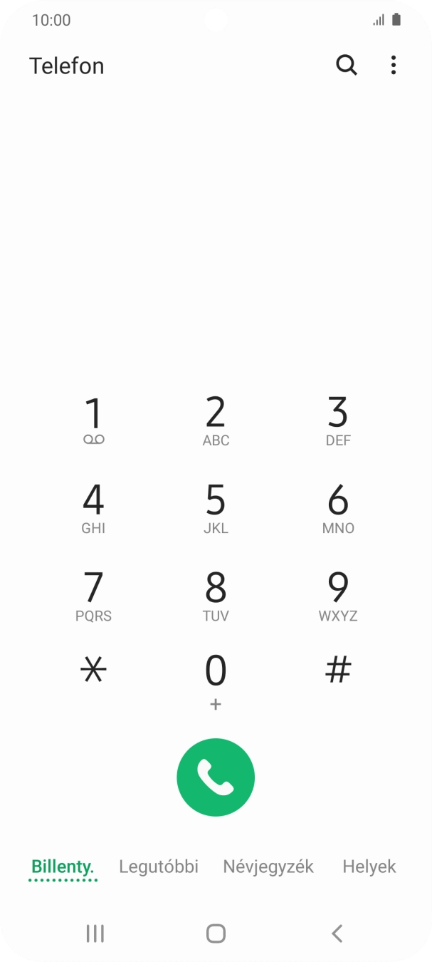 Kattints a menü ikonra.