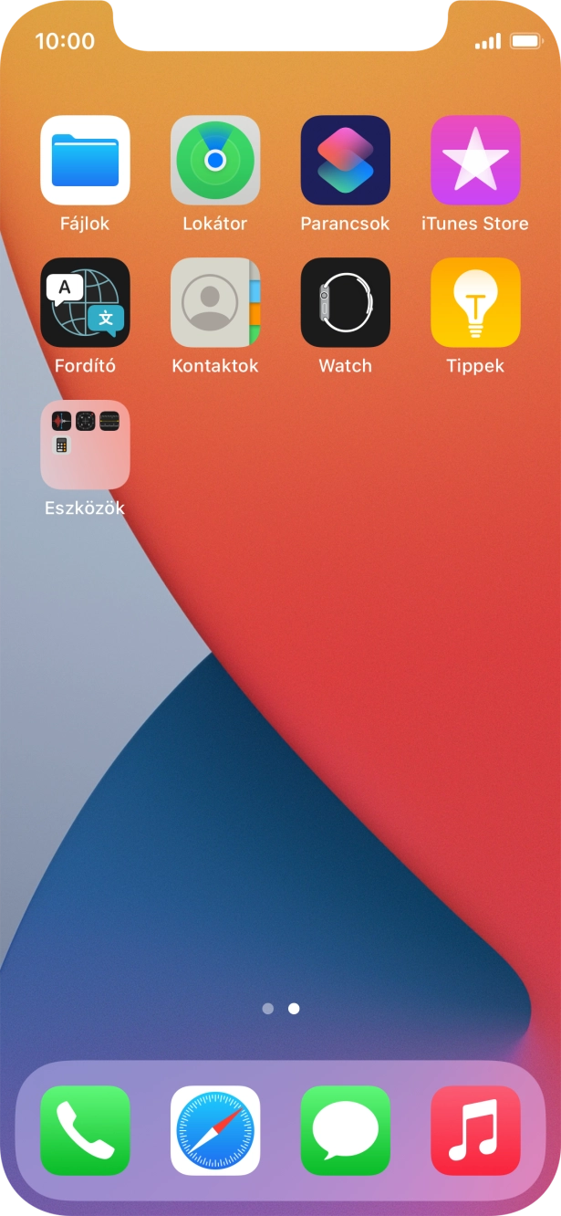 Válaszd a Kontaktok lehetőséget. Válaszd a Kontaktok lehetőséget.