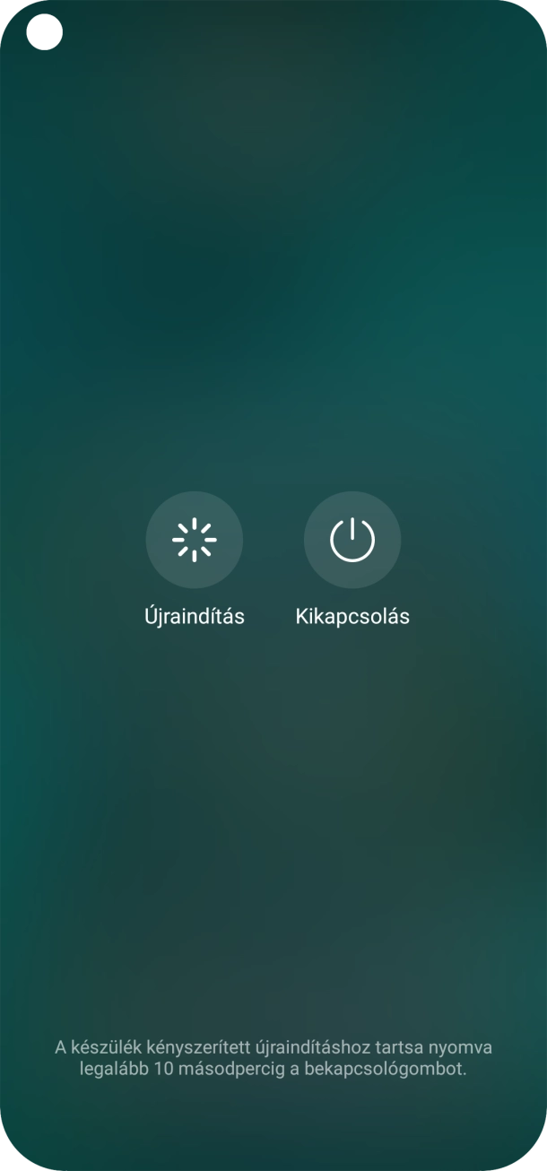 Válaszd a Kikapcsolás lehetőséget.