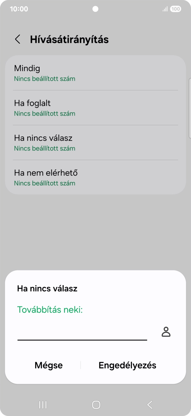 Írd be a +36709090999 számot és válaszd az Engedélyezés lehetőséget.