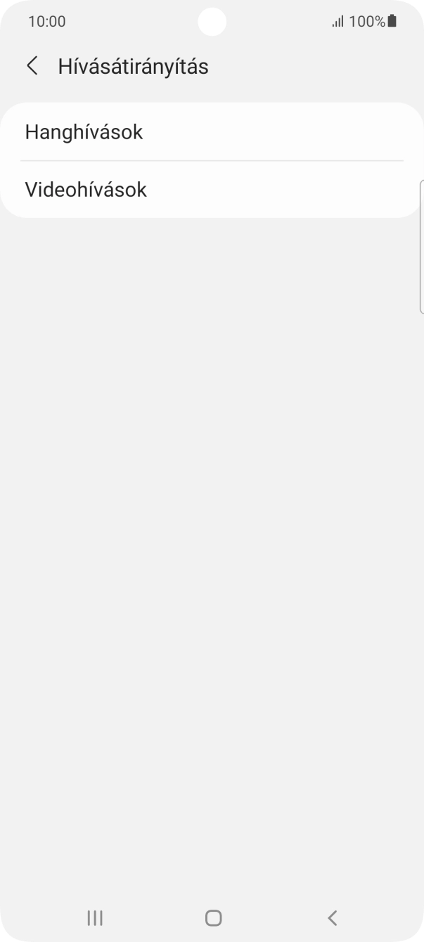 Válaszd a Hanghívások lehetőséget. Válaszd a Hanghívások lehetőséget.