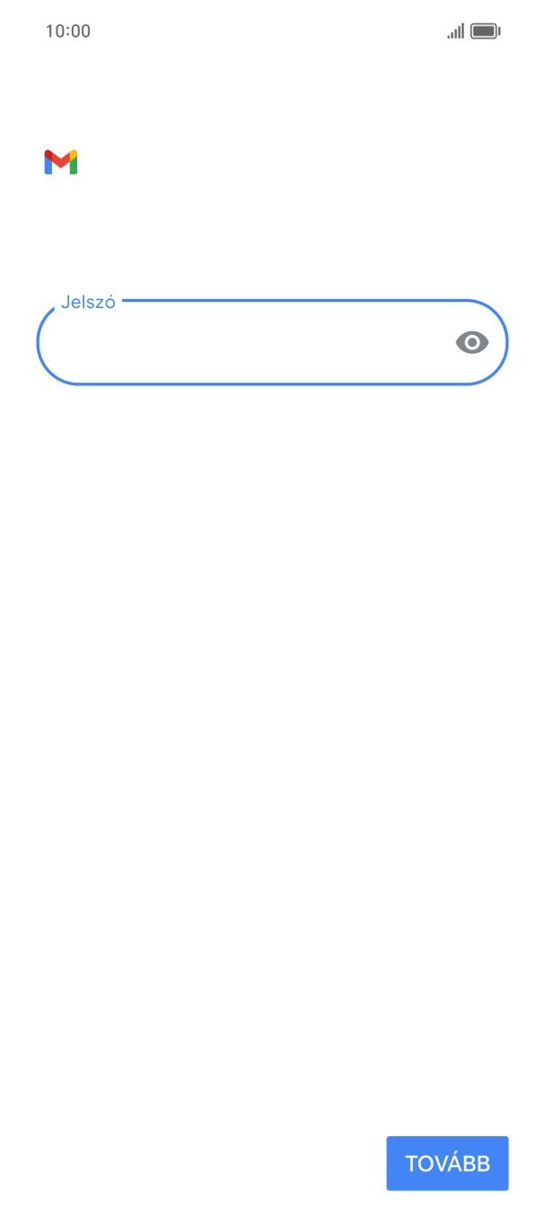 Válaszd a TOVÁBB lehetőséget.