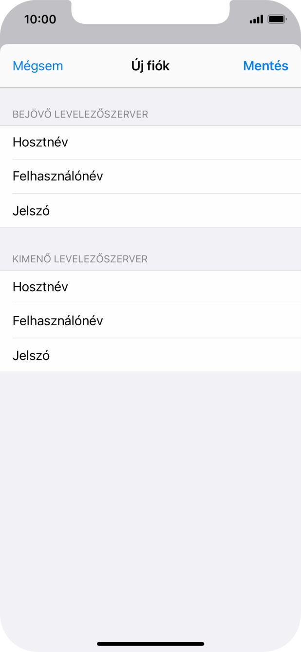 Válaszd a Mentés lehetőséget. Beállította a rendszer az e-mail-fiókodat. Amennyiben további beállításokat kívánsz alkalmazni a bejövő és kimenő szerverhez, az alábbi lépésekkel folytasd.