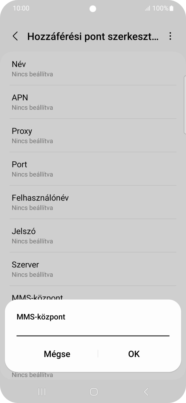 Írd be azt, hogy http://mms.one.hu/servlets/mms, és válaszd az OK lehetőséget.