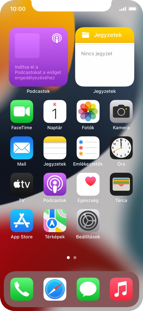 Válaszd a Beállítások lehetőséget. Válaszd a Beállítások lehetőséget.