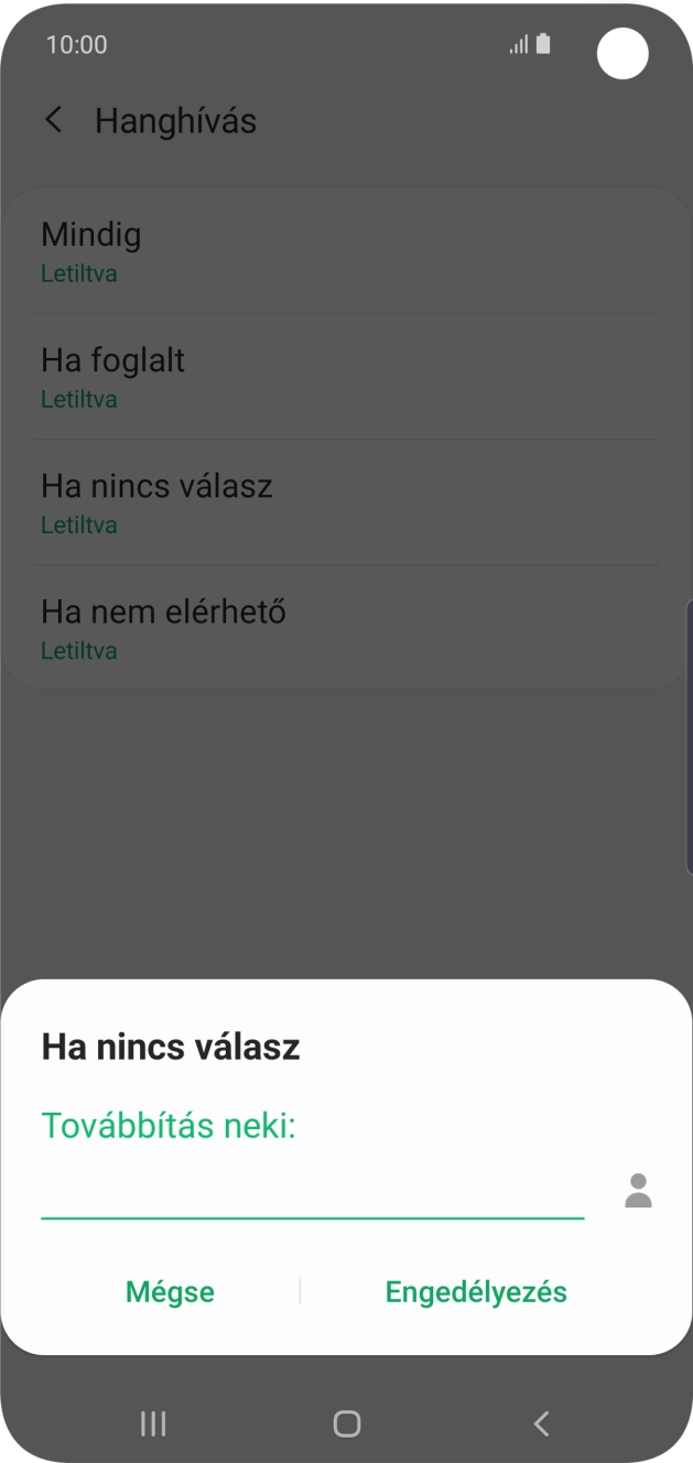 Írd be a +36709090999 számot és válaszd az Engedélyezés lehetőséget.