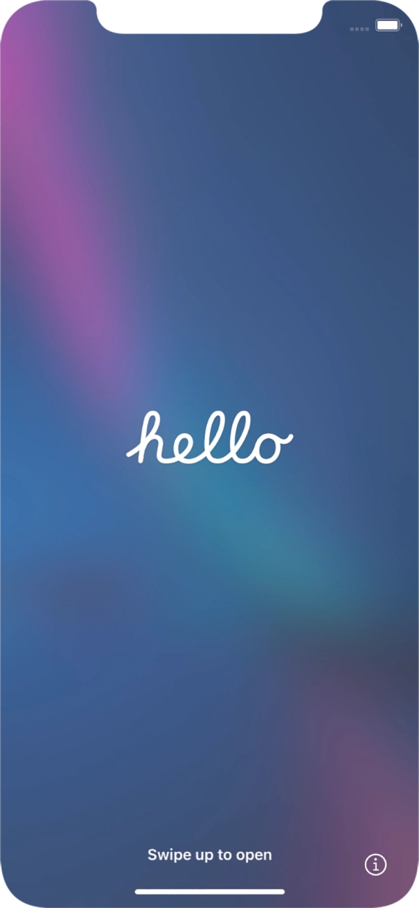 Húzd az ujjad felfelé a kijelző aljáról.