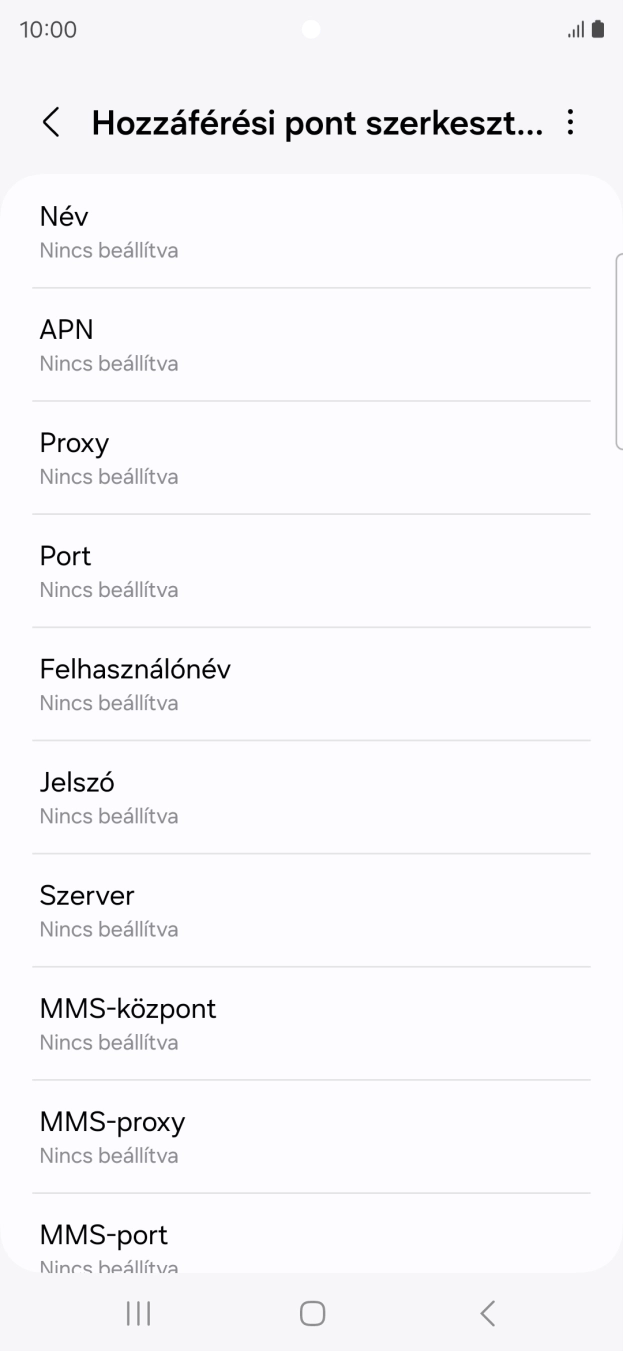 Válaszd a Név lehetőséget.