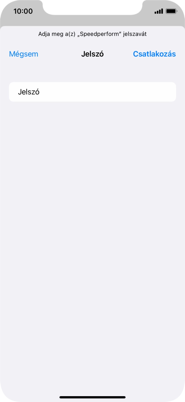 Válaszd a Csatlakozás lehetőséget.