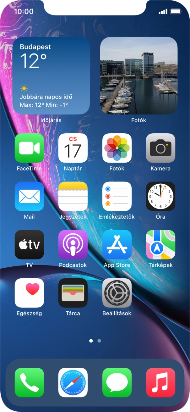Válaszd a Beállítások lehetőséget. Válaszd a Beállítások lehetőséget.
