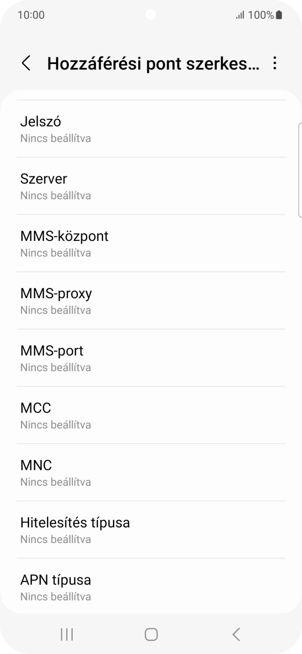 Válaszd az MMS-port lehetőséget.