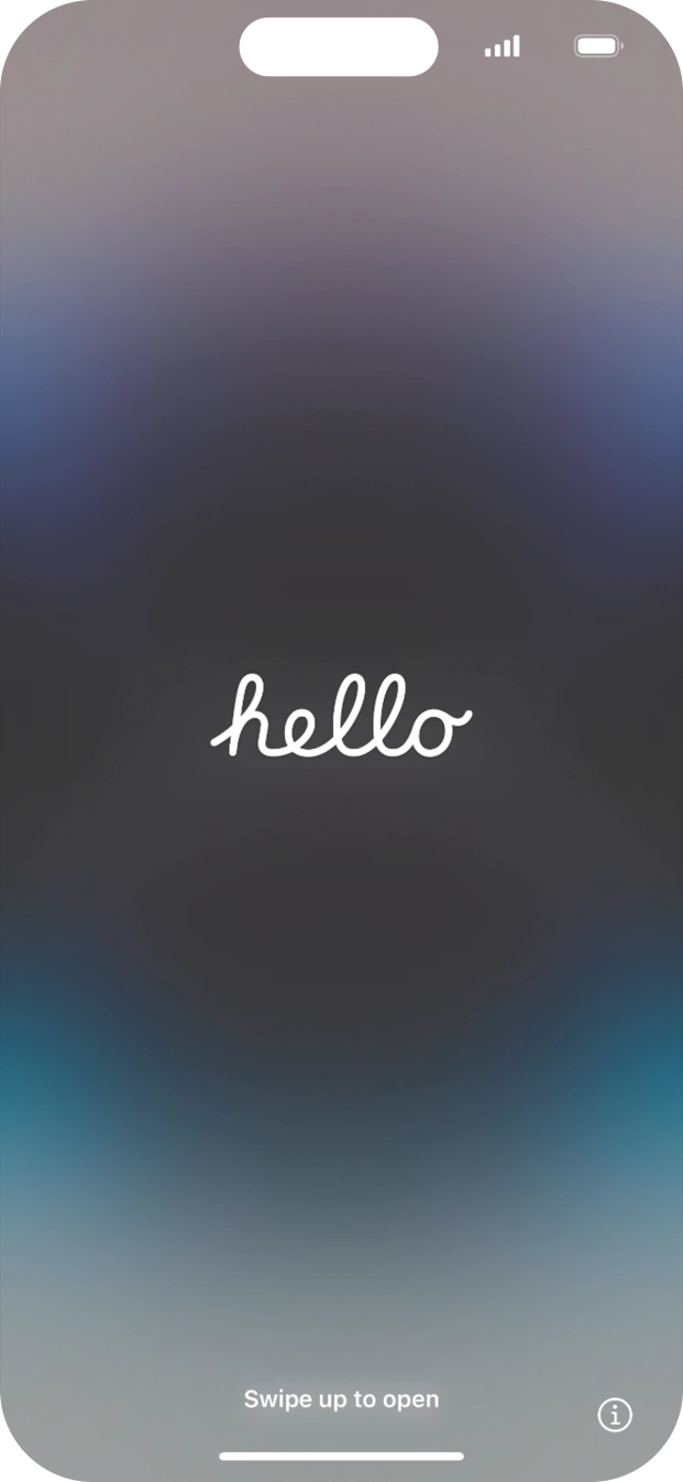 Húzd az ujjad felfelé a kijelző aljáról.