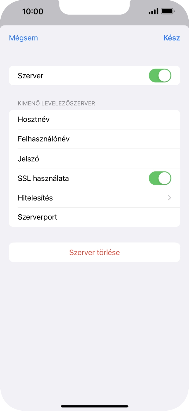 Kattints az „SSL használata” melletti csúszkára a funkció kikapcsolásához.