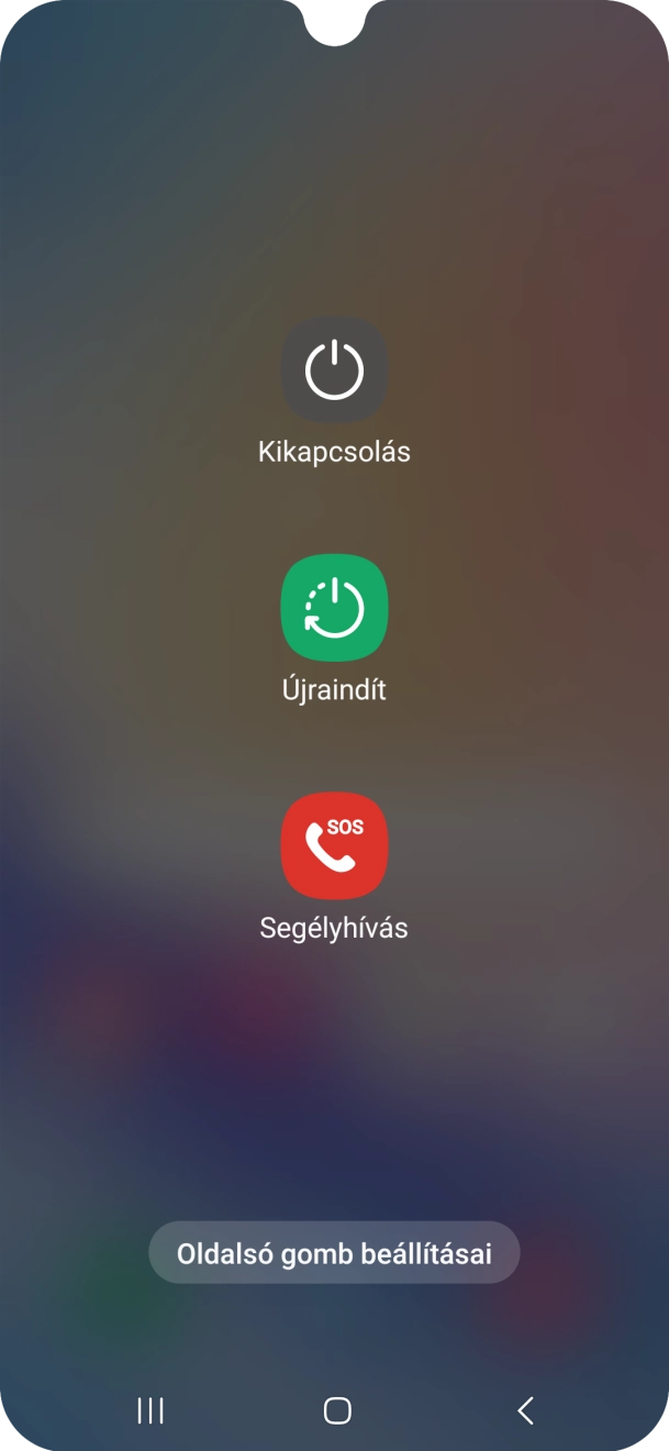 Válaszd a Kikapcsolás lehetőséget. Válaszd a Kikapcsolás lehetőséget.