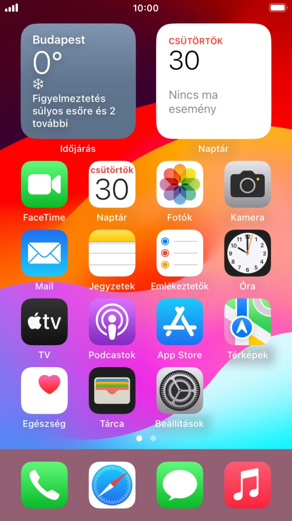 Válaszd a Beállítások lehetőséget. Válaszd a Beállítások lehetőséget.