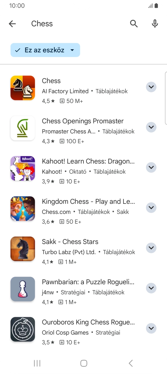 Kattints a kívánt alkalmazásra. Kattints a kívánt alkalmazásra.