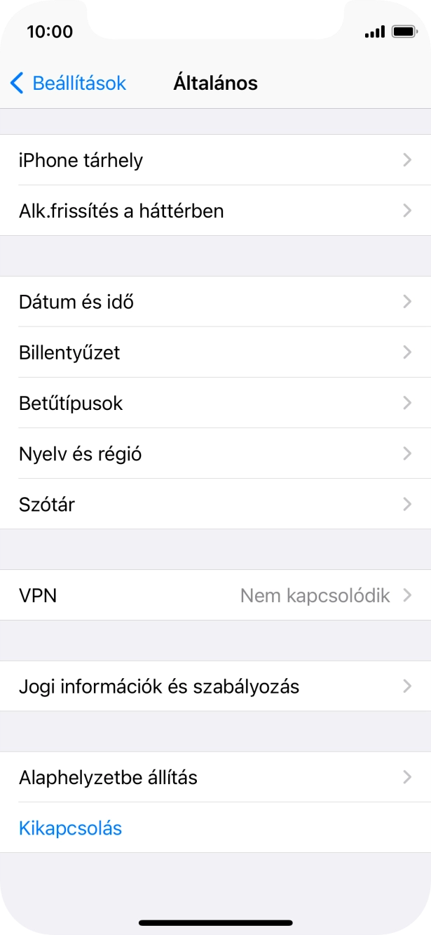 Válaszd az Alaphelyzetbe állítás lehetőséget.
