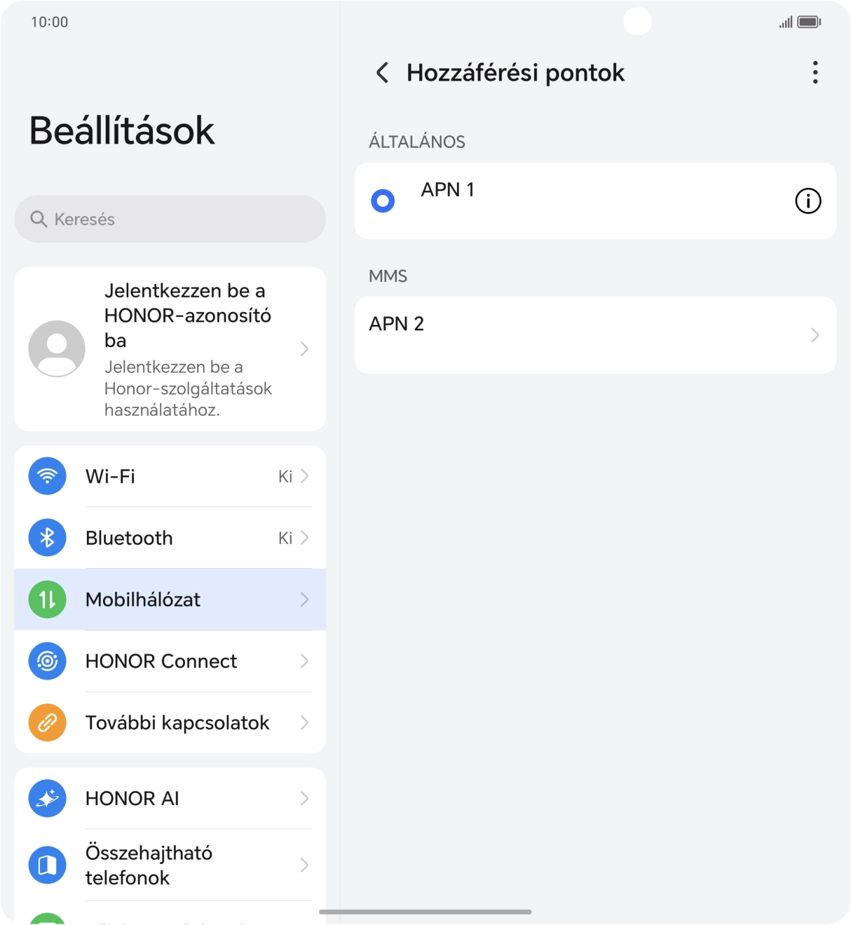 Húzd az ujjad felfelé a kijelző aljáról, hogy visszatérj a kezdőképernyőhöz.