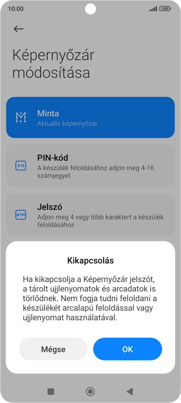 Válaszd az OK lehetőséget.