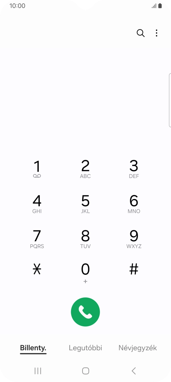 Kattints a menü ikonra.