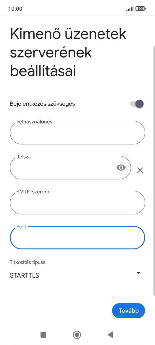 Nyisd le a „Titkosítás típusa” alatt legördülő menüt.