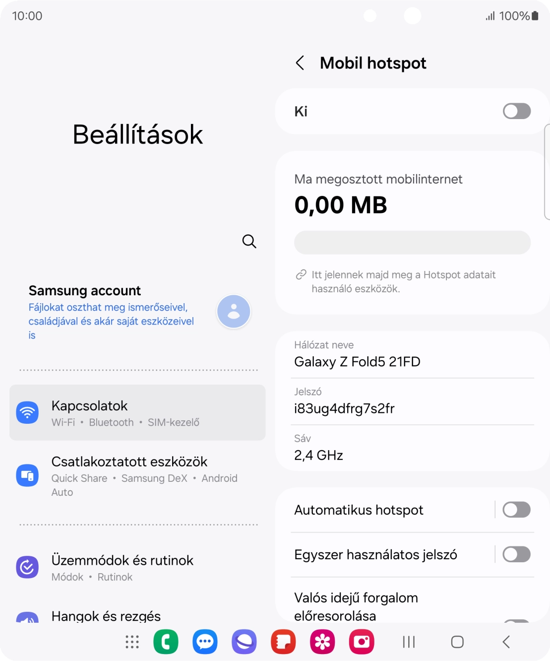 Válaszd a Hálózat neve lehetőséget.