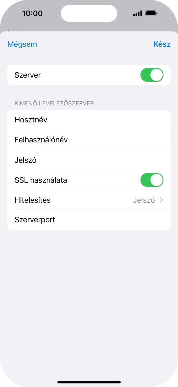 Válaszd a Hitelesítés lehetőséget.