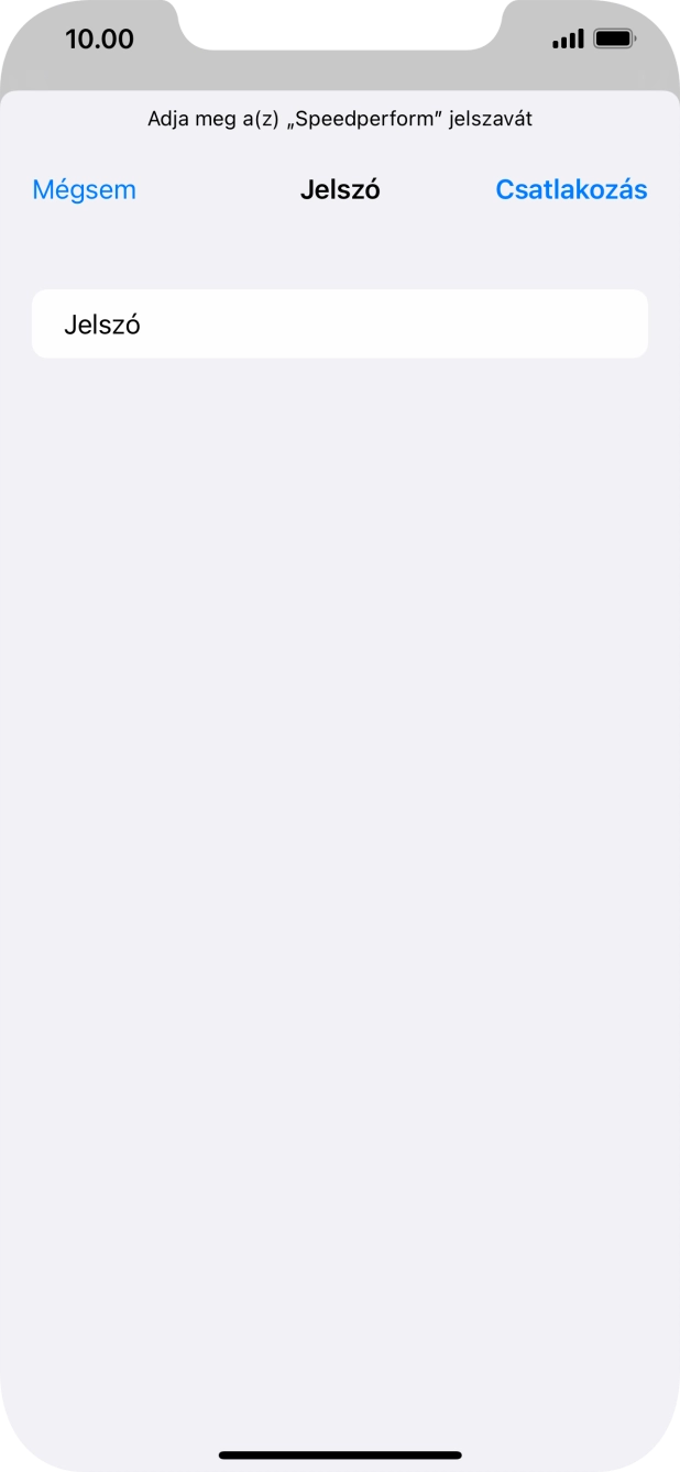 Válaszd a Csatlakozás lehetőséget. Válaszd a Csatlakozás lehetőséget.