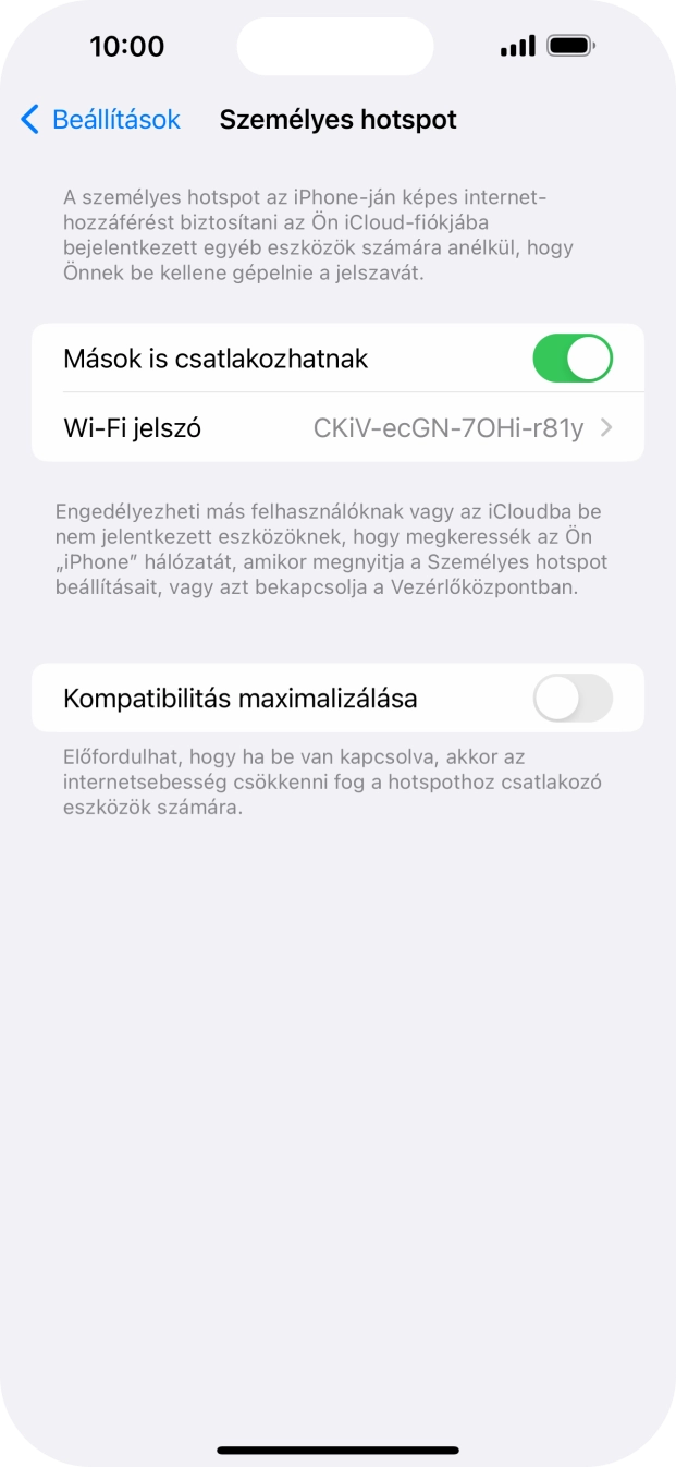 Húzd az ujjad felfelé a kijelző aljáról, hogy visszatérj a kezdőképernyőhöz.
