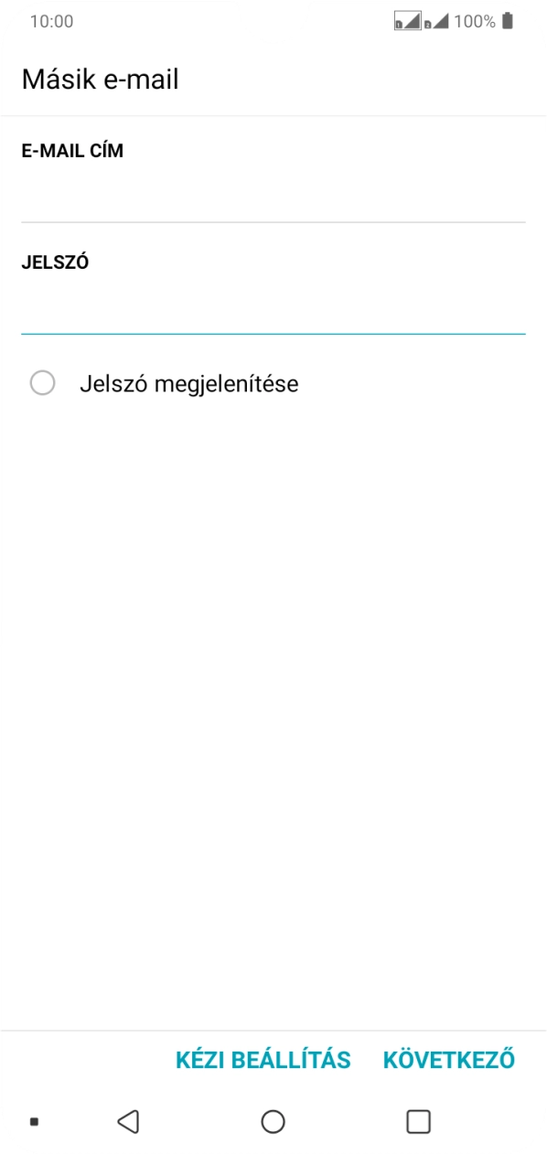 Válaszd a KÖVETKEZŐ lehetőséget.