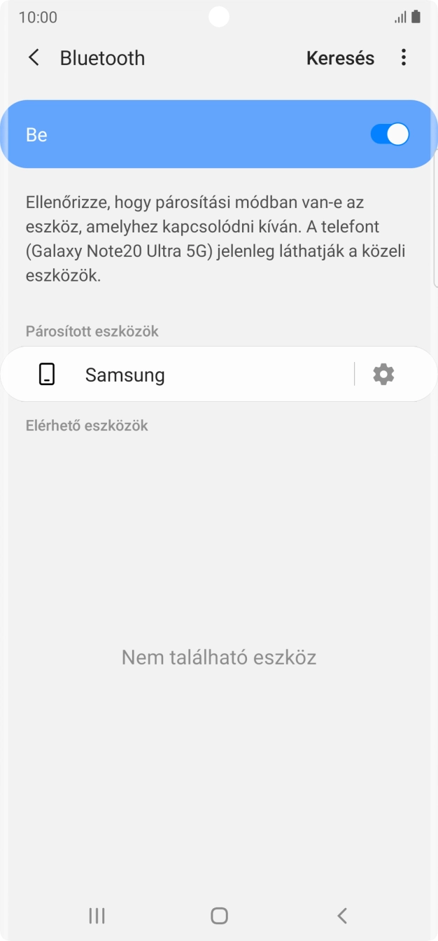 A befejezéshez, és ahhoz, hogy visszatérhess a főképernyőhöz, nyomd meg a főgombot.