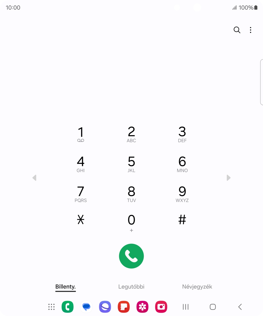 Kattints a menü ikonra.