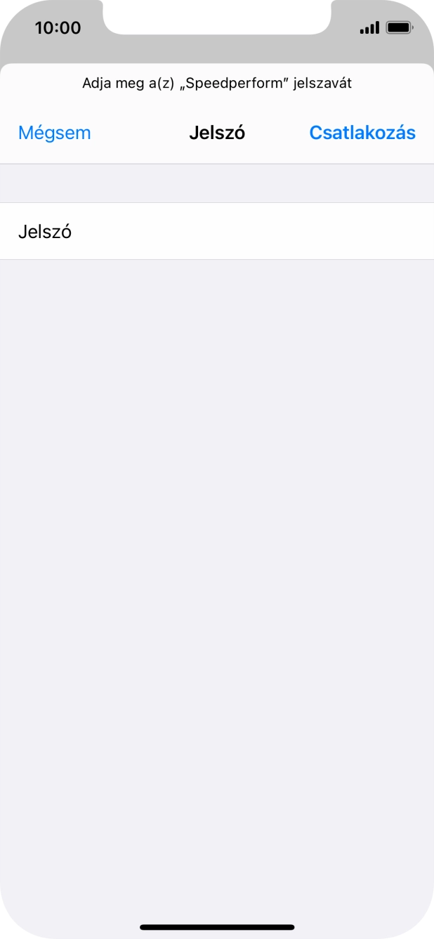 Válaszd a Csatlakozás lehetőséget. Válaszd a Csatlakozás lehetőséget.