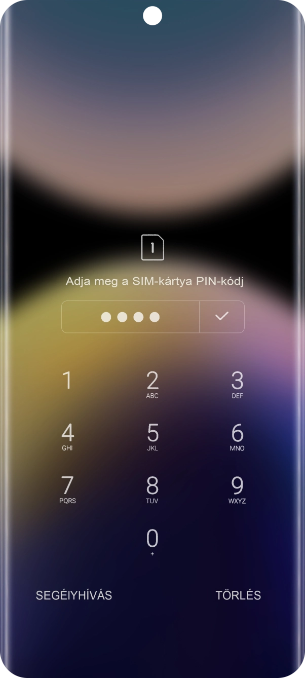 Amennyiben a telefon kéri, írd be a PIN-kódodat, és kattints a jóváhagyás ikonra. Amennyiben a telefon kéri, írd be a PIN-kódodat, és kattints a jóváhagyás ikonra.
