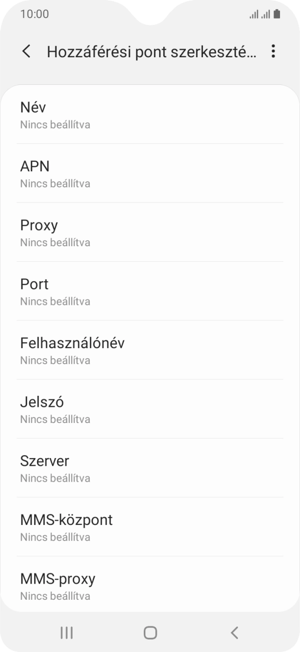 Válaszd a Név lehetőséget.