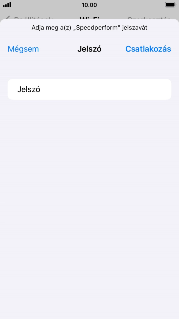 Válaszd a Csatlakozás lehetőséget. Válaszd a Csatlakozás lehetőséget.